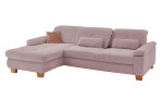Komfort-Wohnlandschaft plano|FORM Marbella, in der Farbausführung Rose 