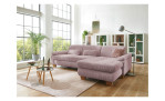 Komfort-Wohnlandschaft plano|FORM Marbella, in der Farbausführung Rose , in einem Raum stehend