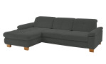 Basis-Wohnlandschaft plano|FORM Marbella, in der Farbausführung Anthrazit, Schrägansicht