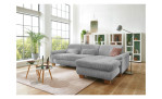 Basis-Wohnlandschaft plano|FORM Marbella, in der Farbausführung Grey, in einem Raum stehend