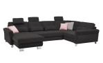 Komfort-Wohnlandschaft plano|FORM Izmir, in der Farbausführung Anthrazit