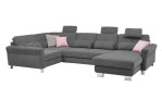 Komfort-Wohnlandschaft plano|FORM Izmir, in der Farbausführung Grey