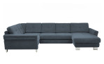 Basis-Wohnlandschaft plano|FORM Izmir, in der Farbausführung Blue, Frontansicht