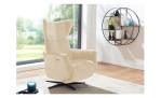 Komfort-Relaxsessel Leeds, in der Farbausführung Creme, in einem Raum stehend
