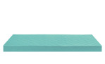 Kaltschaummatratze 90 x 190 cm in einem Bezug in Türkis