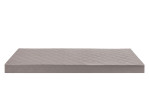Kaltschaummatratze 90 x 200 cm H2 im Baumwollbezug in Taupe.