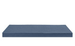 Kaltschaummatratze 90 x 200 cm H2 im Baumwollbezug in Dunkelblau.