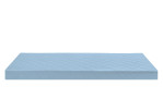 Kaltschaummatratze 90 x 200 cm H2 im Baumwollbezug in Hellblau.