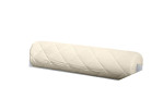 Das Paidi Comfort-Rolle Kidsworld ist ein cremefarbenes, zylindrisches Nackenkissen mit gestepptem Bezug und Reißverschluss.