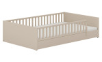 Bodenbett Little Flo in Cashmere-Beige. Ausführung Little