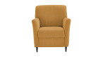 Basis-Sessel plano|FORM Florenz, in der Farbausführung Kurkuma, Frontansicht