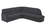 Komfort-Wohnlandschaft plano|FORM Easyplan Q+, in der Farbausführung Anthrazit, Schrägansicht
