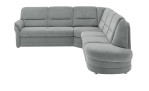 Komfort-Wohnlandschaft plano|FORM Easyplan Q+, in der Farbausführung Grey, Frontansicht