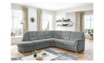 Basis-Wohnlandschaft plano|FORM Easyplan Q+, in der Farbausführung Grey, in einem Raum stehend