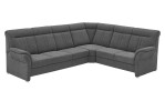Komfort-Ecksofa plano|FORM Favorit, in der Farbausführung Alu, Schrägansicht