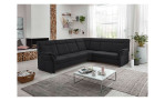 Basis-Ecksofa plano|FORM Favorit, in der Farbausführung Anthrazit, in einem Raum stehend