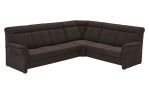 Basis-Ecksofa plano|FORM Favorit, in der Farbausführung Nougat, Schrägansicht