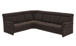 Basis-Ecksofa plano|FORM Favorit, in der Farbausführung Nougat, Schrägansicht