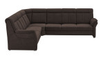 Basis-Ecksofa plano|FORM Favorit, in der Farbausführung Nougat, Frontansicht