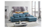 Komfort-Ecksofa plano|FORM Athen, in der Farbausführung Ocean, in einem Raum stehend
