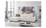 Komfort-Ecksofa plano|FORM Athen, in der Farbausführung White, in einem Raum stehend
