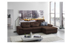 Komfort-Ecksofa plano|FORM Athen, in der Farbausführung Kastanie, in einem Raum stehend