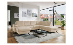 Basis-Wohnlandschaft plano|FORM Wien, in der Farbausführung Beige, in einem Raum stehend