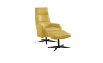 Komfort-Relasessel plano|FORM Tivoli, in der Farbausführung Yellow mit Hocker