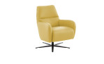 Komfort-Relaxsessel plano|FORM Tivoli, in der Farbausführung Yellow, Schrägansicht