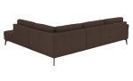 Komfort-Ecksofa plano|FORM Formello, in der Farbausführung Braun, Rückansicht