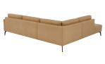 Komfort-Ecksofa plano|FORM Formello, in der Farbausführung Honey, Rückansicht