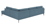 Komfort-Ecksofa plano|FORM Formello, in der Farbausführung Ocean, Rückansicht