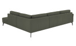 Komfort-Ecksofa plano|FORM Formello, in der Farbausführung Grün, Rückansicht
