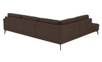 Komfort-Ecksofa plano|FORM Formello, in der Farbausführung Braun, Rückansicht
