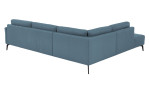Komfort-Ecksofa plano|FORM Formello, in der Farbausführung Ocean, Rückansicht