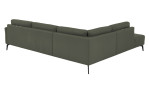 Komfort-Ecksofa plano|FORM Formello, in der Farbausführung Grün, Rückansicht
