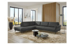 Basis-Ecksofa plano|FORM Formello,in der Fatbausführung Anthrazit, in einem Raum stehend