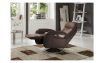 Basis-Relaxsessel plano|FORM Freeway, in der Farbausführung Braun, in einem Raum stehend, mit der Relaxfunktion