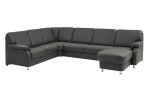 Basis-Wohnlandschaft plano|FORM Tyler, in der Farbausführung Grau, Schrägansicht