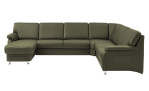 Basis-Wohnlandschaft plano|FORM Tyler, in der Farbausführung Olive, Frontansicht