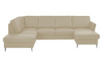 Komfort-Wohnlandschaft plano|FORM Lirio, in der Farbalternative Beige, Frontansicht