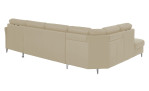 Komfort-Wohnlandschaft plano|FORM Lirio, in der Farbalternative Beige, Rückansicht