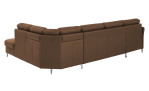 Komfort-Wohnlandschaft plano|FORM Lirio, in der Farbalternative Macciato, Rückansicht
