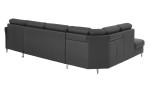 Basis-Wohnlandschaft plano|FORM Lirio, in der Farbausführung Anthrazit, Rückansicht