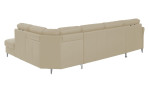 Basis-Wohnlandschaft plano|FORM Lirio, in der Farbausführung Beige, Rückansicht