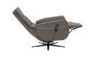 Komfort-Relaxsessel plano|FORM Rimini in der Farbausführung Greystone, Seitenansicht mit relaxfunktion