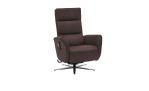 Komfort-Relaxsessel plano|FORM Rimini in der Farbausführung Braun, Schrägansicht