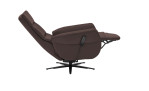 Komfort-Relaxsessel plano|FORM Rimini in der Farbausführung Braun, Seitenansicht mit relaxfunktion