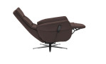 Komfort-Relaxsessel plano|FORM Rimini in der Farbausführung Braun, Seitenansicht mit relaxfunktion