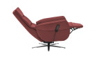 Komfort-Relaxsessel plano|FORM Rimini in der Farbausführung Brombeer, Seitenansicht mit relaxfunktion